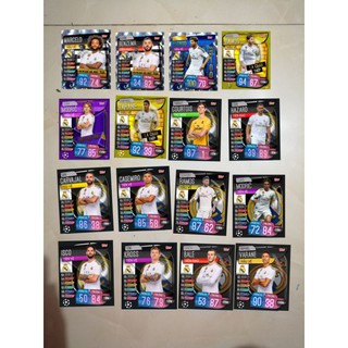 Combo 16 thẻ cầu thủ real mardrid match attax