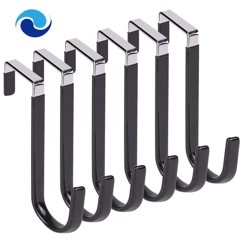 Set 6 Móc Treo Đồ Bằng Cao Su Mềm Chống Trầy Xước Màu Trắng Cho Nhà Tắm