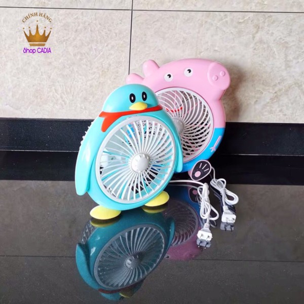 Quạt Để Bàn Mini cắm điện Kiểu Dáng Hoạt Hình Dễ Thương cute SIÊU MÁT