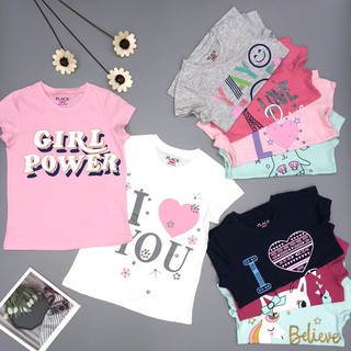 Áo thun cho bé gái, áo phông bé gái chất cotton mềm mát, size 4 - 14 tuổi - saukids