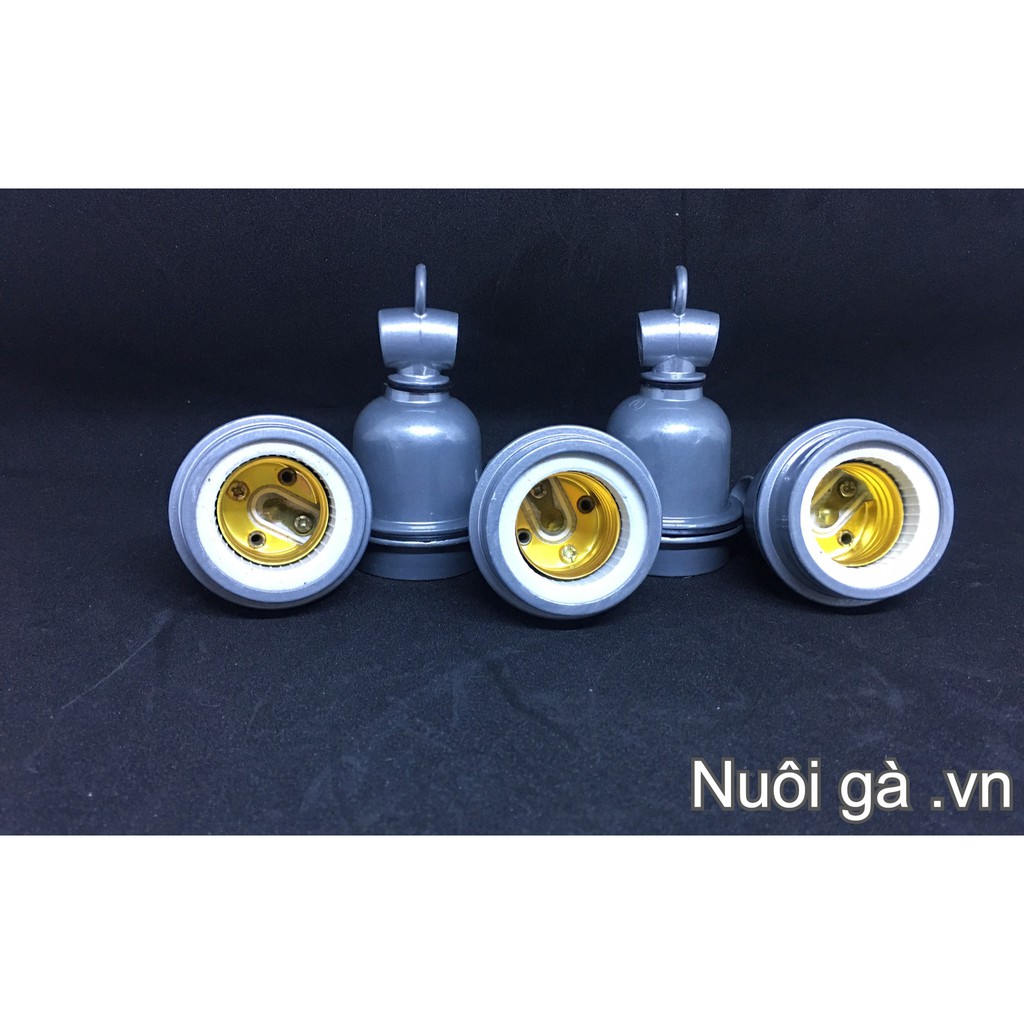 Đuôi Đèn Sứ Chống Cháy, đui đèn E27 bộ 5 chiếc