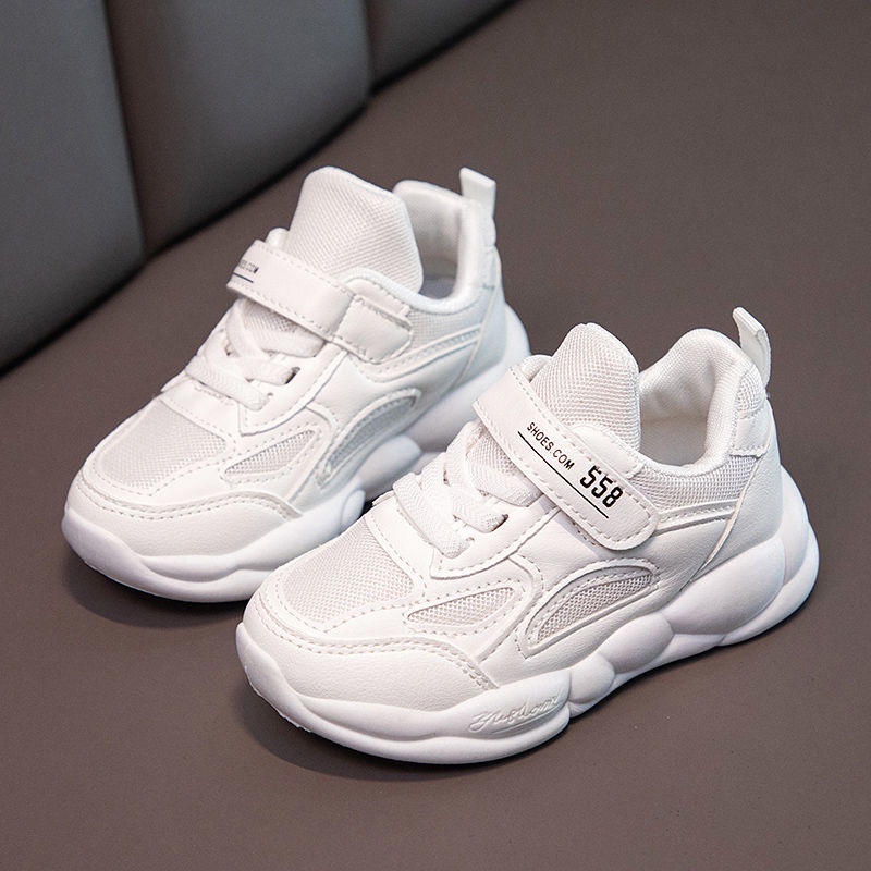Giày Thể Thao Màu Trắng Thời Trang Xuân Thu Mới Cho Bé Trai Và Gái 2022