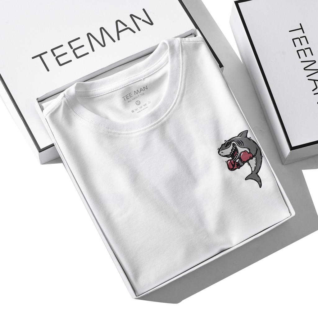 [Mã SKAMA07 giảm 8% TỐI ĐA 50K đơn250K] Áo thun nam cổ tròn Sharky trẻ trung, năng động - TEEMAN