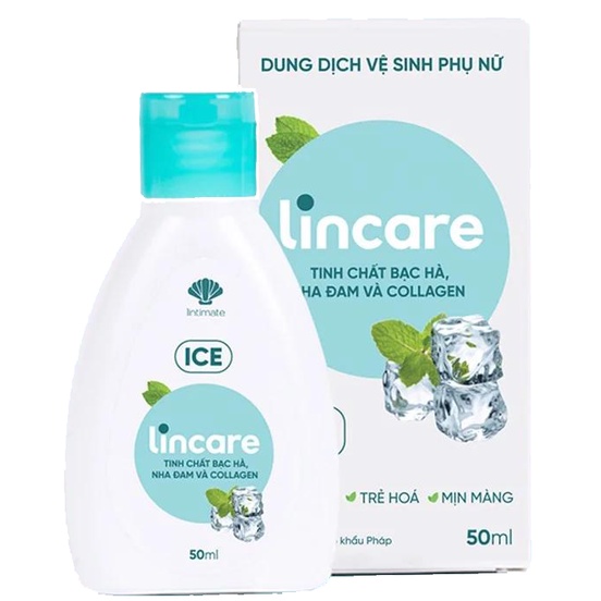 Dung dịch vệ sinh phụ nữ và cốc nguyệt san Lincare 50ml hàng chính hãng (đủ mùi Ice, Rose, Soft, Calm)