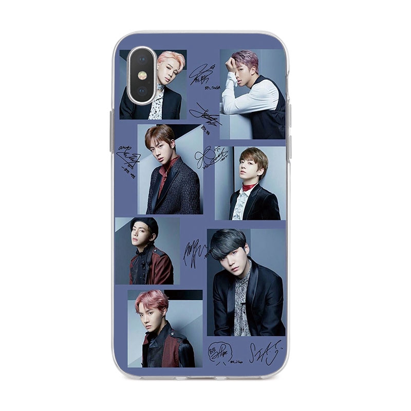 Ốp lưng iPhone X 6 6s 6Plus 6s Plus 7 7Plus 8 8Plus 5 5s SE TPU mềm Case BTS