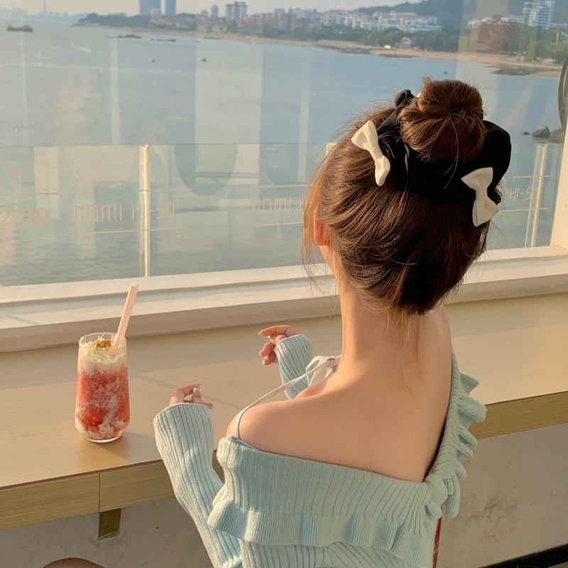 Dây Buộc Tóc Thắt Nơ Đơn Giản Thời Trang Cho Nữ