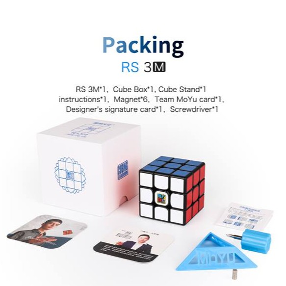 [Mã LIFE0503TOYS giảm 10% đơn 0Đ] Rubik 3x3 MFJS MF3RS3M / MF3RS3 M 3x3x3 Phiên Bản 2020 Có Nam Châm