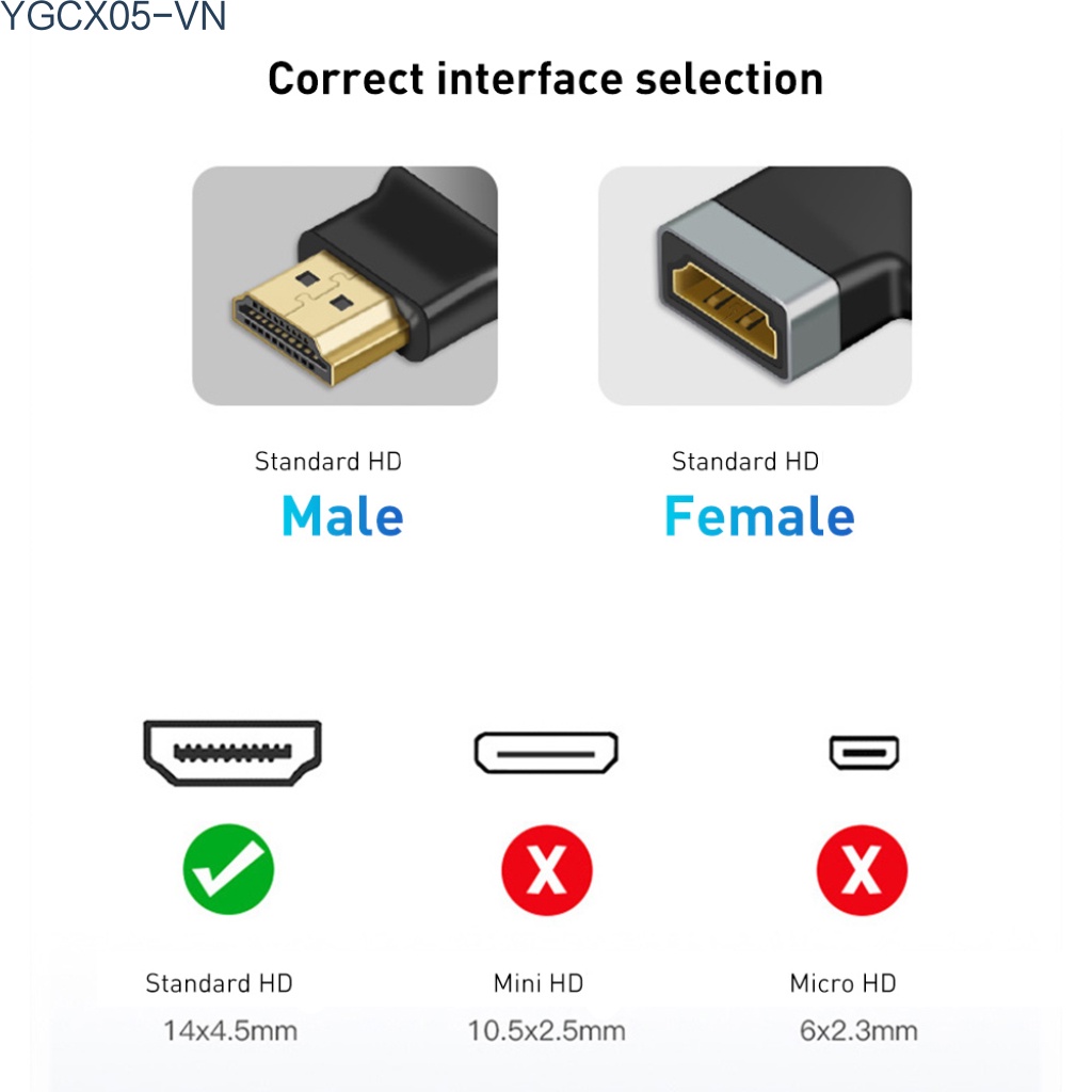 Đầu Chuyển Đổi Hdmi Sang Hdmi 4k 90 Độ Cho Hdtv Laptop Tv Box | BigBuy360 - bigbuy360.vn