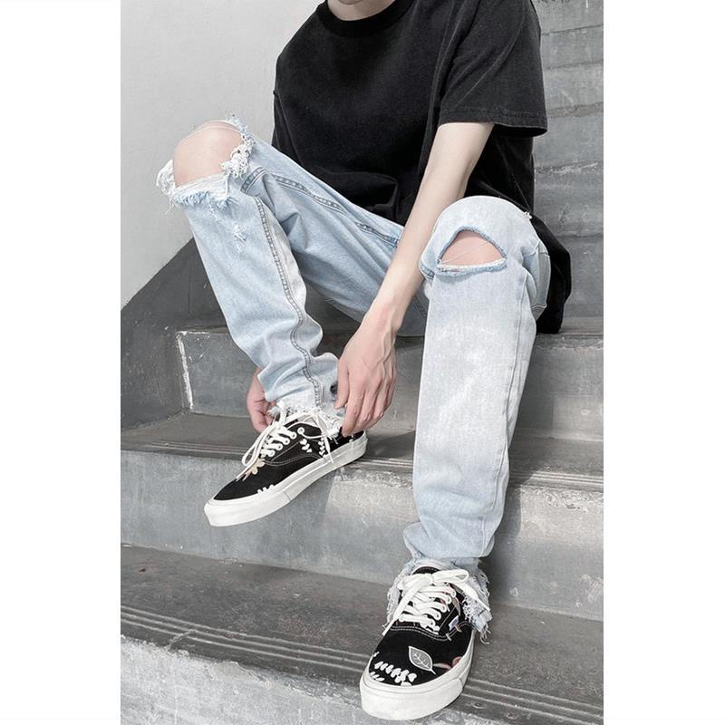 Quần Jeans Dài Rách Gối Thời Trang Dành Cho Nam levis 501