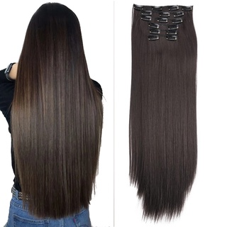 16 Kẹp 6 chùm tóc giả WIGSIN dài thẳng/ xoăn cho nữ
