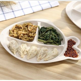 Khay ăn dặm lúa mạch hình cá dễ thương cho bé yêu