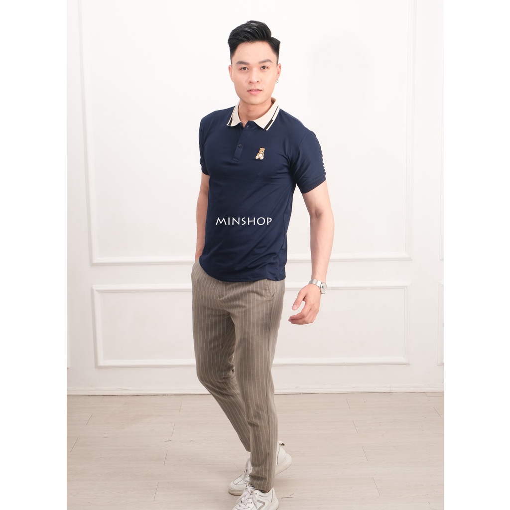 áo POLO nam cổ bẻTEDEARChất liệu cá sấu cotton mềm mịn, dầy dặn cao cấp, hoạt động thoải mái, thấm hút mồ hôi tốt