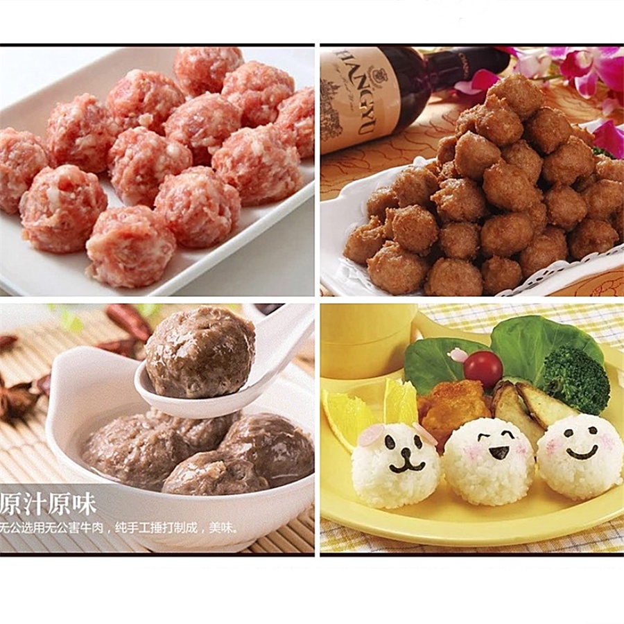 Thìa làm thịt viên bằng thép không gỉ Máy làm thịt viên không dính Thủ công làm cá viên bằng tay Khuôn thìa làm kem Bóng lười tạo tác Dụng cụ nhà bếp