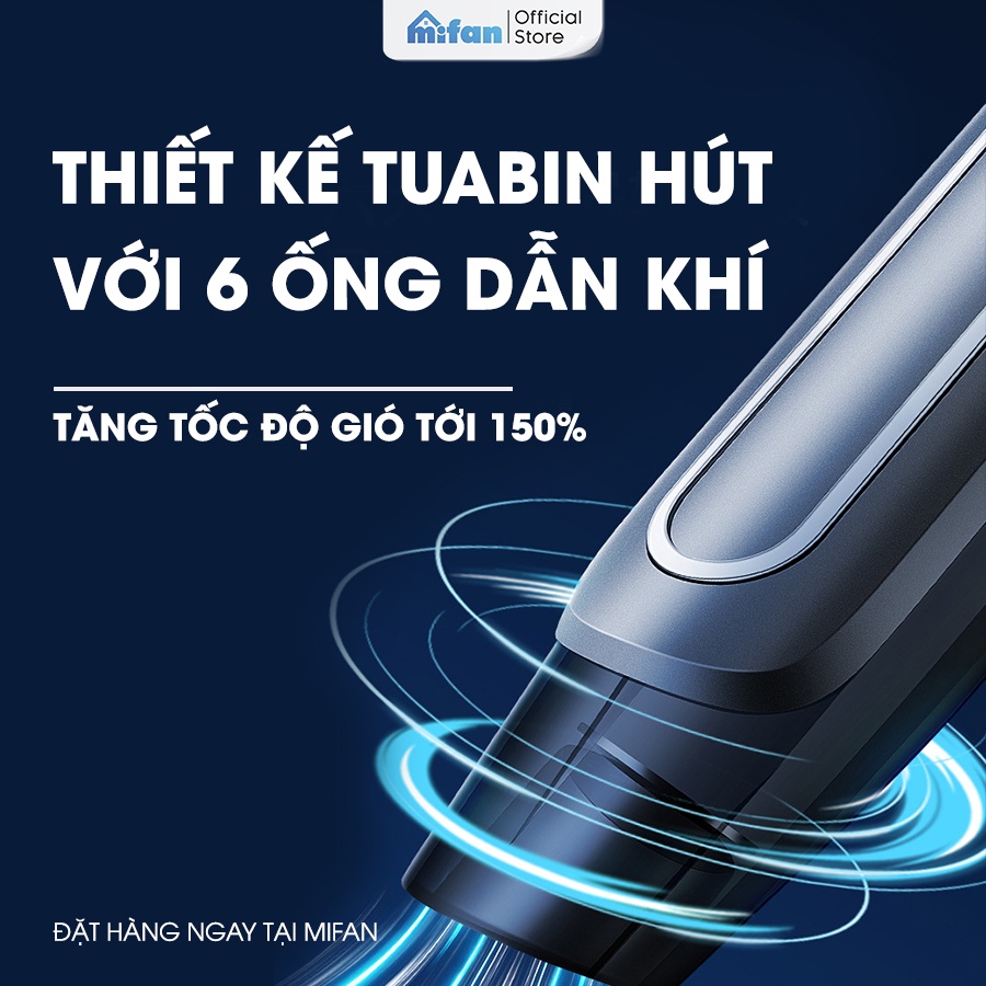 Máy Hút Bụi Cầm Tay Mini Không Dây MIFAN 2022 Siêu Mạnh - Vệ sinh ô tô, xe hơi, giuờng nệm, sàn