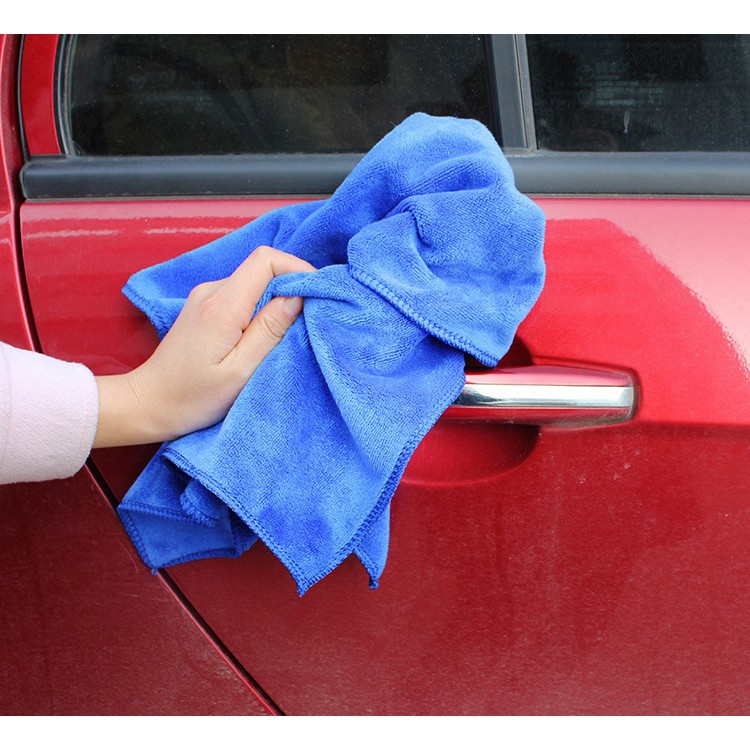 Combo mua 3 tặng 1 khăn lau xe khăn lau đồ dùng, khăn lau ô tô, xe hơi, khăn rửa xe thấm hút nước vượt trội ( màu xanh )