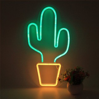 Đèn Trang Trí Led Neon Sign Cây Xương Rồng