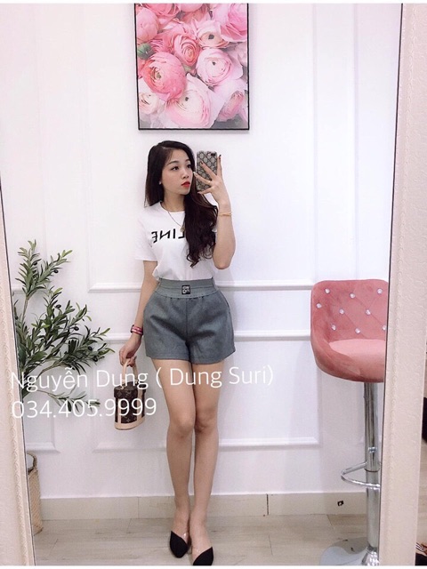 Quần sóc dạ cạp chun