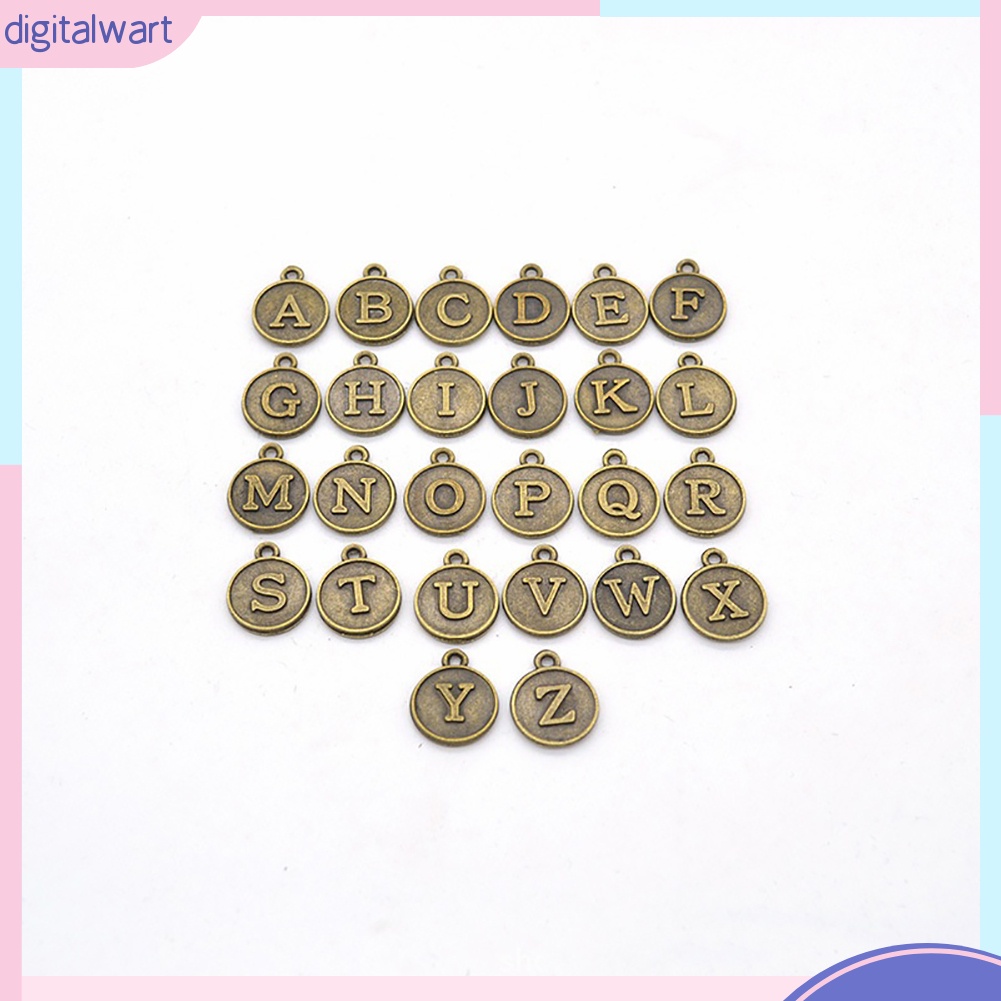 Set 26 họa tiết khắc chữ dùng trong làm đồ trang sức