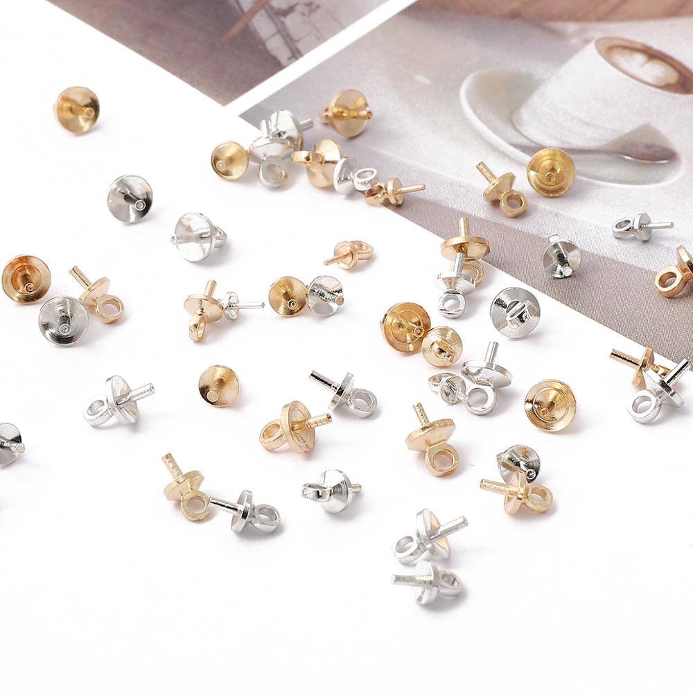 Set 50 phụ kiện chốt chặn mặt dây chuyền bằng đồng dùng làm trang sức diy