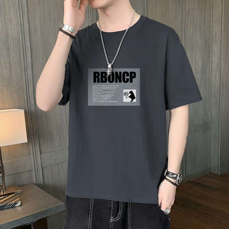 Áo Thun Cho Nam Ngắn Tay Cổ Tròn Thời Trang