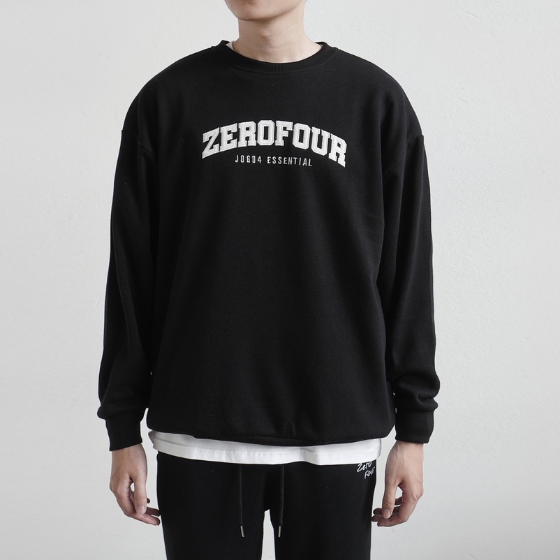 Áo Sweater JOG04 - chất liệu thun nỉ 100% cotton , phong cách Unisex ( hình thêu ZEROFOUR ) | BigBuy360 - bigbuy360.vn