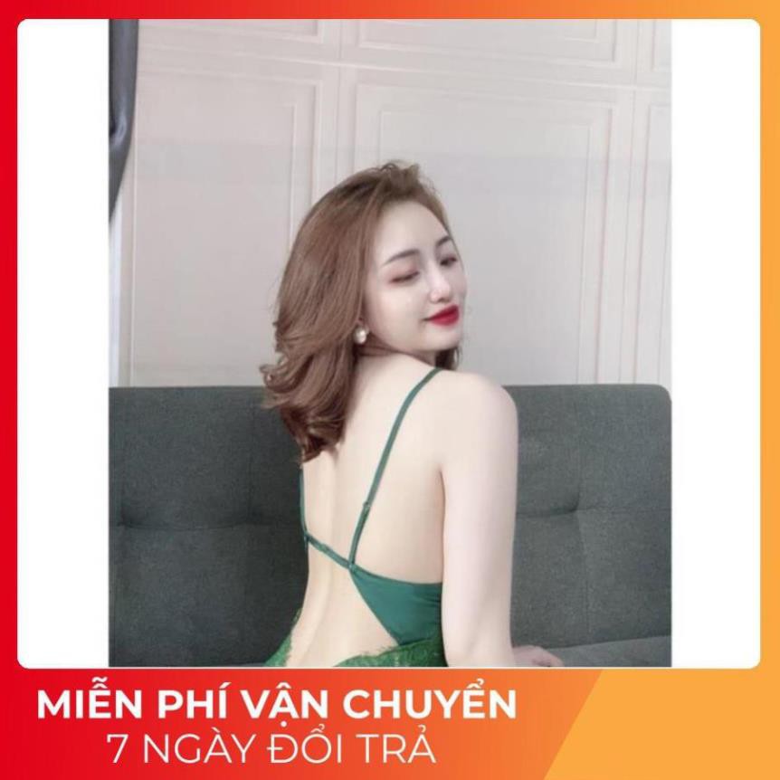Váy Ngủ Sexy Nữ, Đầm Ngủ Cột Nơ Sau Kèm Quần &lt;58kg