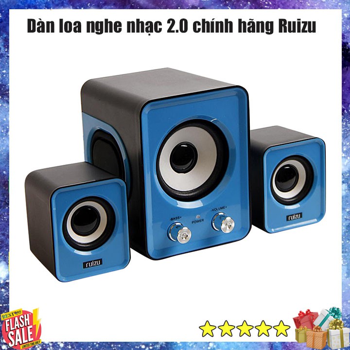 Dàn loa nghe nhạc 2.0 chính hãng Ruizu