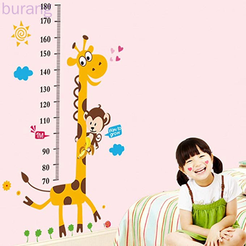 Miếng Dán Tường Hình Hươu Cao Cổ Dễ Thương