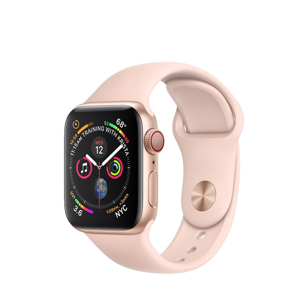 Đồng Hồ Thông Mịnh Apple Watch Series 4 LTE Gold Aluminium Case with Pink Sport Band 99%