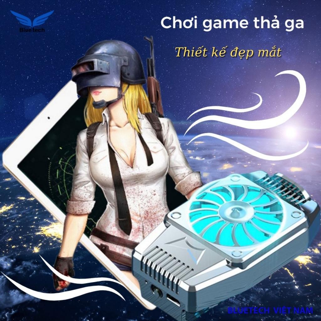 Quạt tản nhiệt gaming cho điện thoại, Quạt tản nhiệt siêu mát chạy êm dùng cho mọi điện thoại - Bluetech