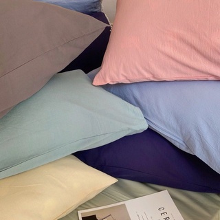 Vỏ gối cotton đũi hq 50x70 - p00128