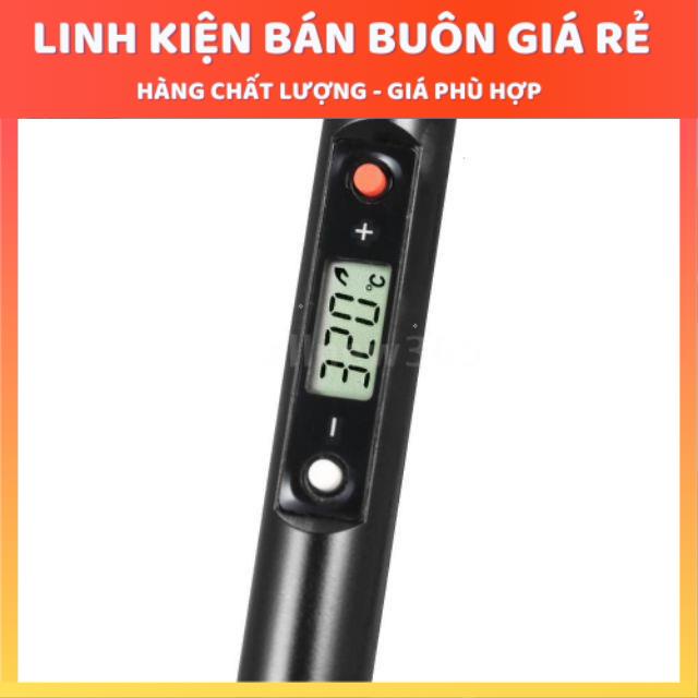 Mỏ hàn thiếc cao cấp (có LCD hiển thị và điều chỉnh nhiệt độ) bảo hành 6 tháng (Có thể là màu đen hoặc đỏ)