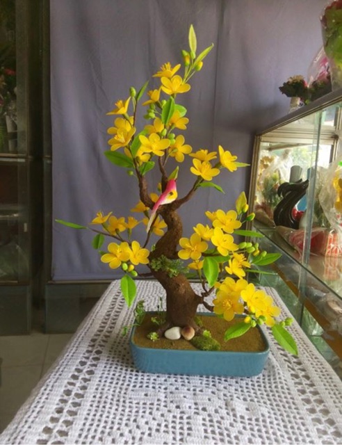 Combo dụng cụ, nguyên liệu làm cây mai bonsai bằng vải voan