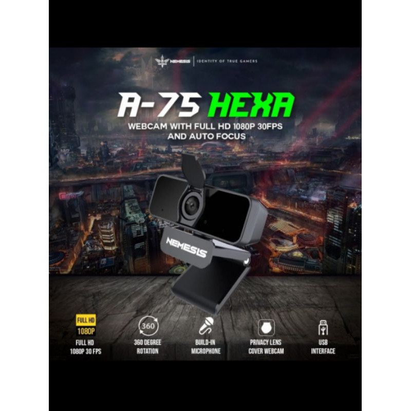 Web Cam Nyk Nemesis A-75 Hexa (hd 1080p) 30 Fps / Nyk A75 / Nyk A 75 | BigBuy360 - bigbuy360.vn