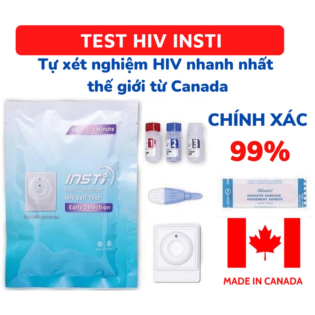 Bộ test hiv insti cao cấp thử hiv nhanh nhất thế giới chỉ sau 1 phút có - ảnh sản phẩm 1