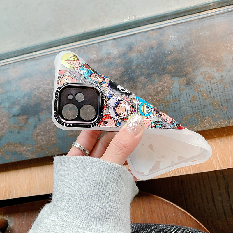 Ốp Điện Thoại TPU Silicone Mềm Chống Rơi In Hoạt Hình One Piece Cho iPhone 12 Pro Max 11 Pro Max X Xs Max XR 8 7 Plus