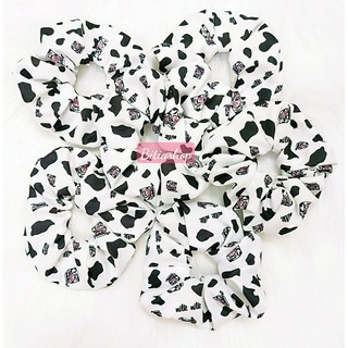 CỘT TÓC SCRUNCHIES HÌNH BÒ SỮA DỄ THƯƠNG