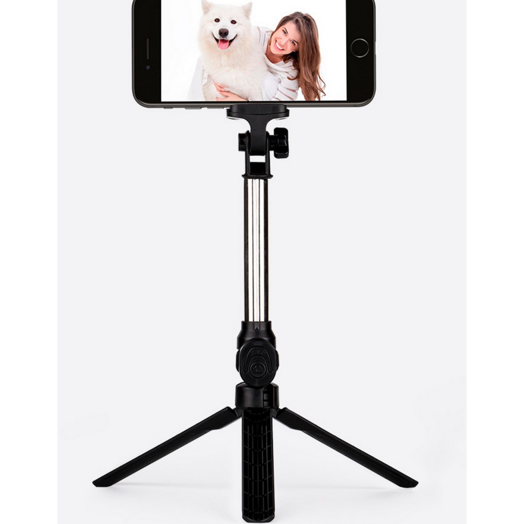 Gậy chụp hình Selfie Tripod Selfie Stick Mini gậy tự sướng nhám có 3 chân tặng kèm nút điều khiển Phặn Phặn | BigBuy360 - bigbuy360.vn