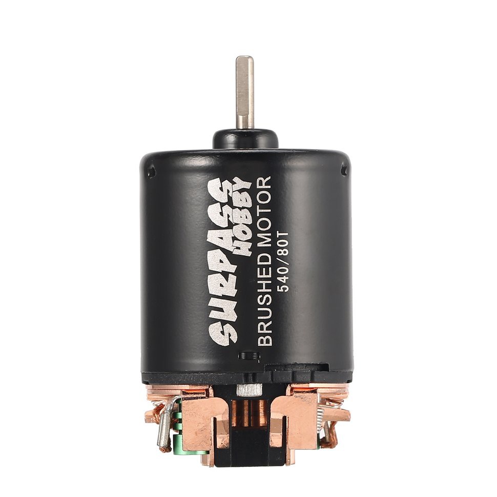 Phụ kiện mô hình ô tô Động cơ chổi than SURPASSHOBBY / 540 80T cho trục SCX10 RC4WD D90 1/10 RC, leo địa hình