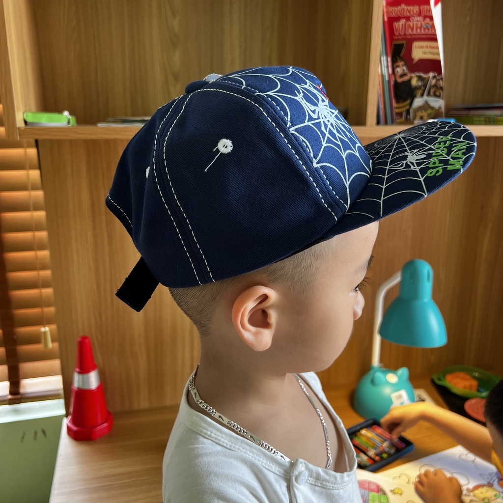 Mũ lưỡi trai thêu hình người nhện thời trang cho bé - SUMO KIDS