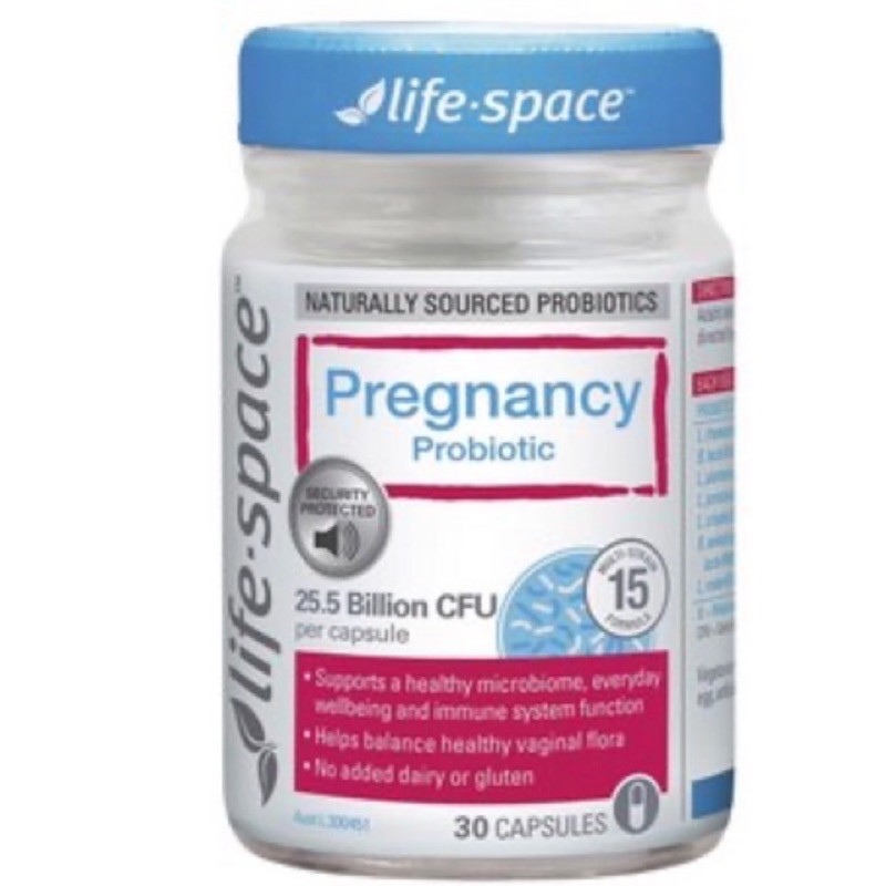 Lọ men vi sinh hỗ trợ thai kì LIFE SPACE PREGNANCY 30 viên