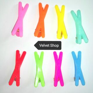 Kẹp tóc nơ chữ X sắc màu 🌈