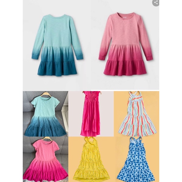 Đầm bé gái xuất dư size 4/5- 14/16y