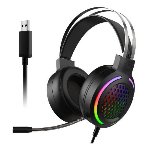 Tai nghe full-size Glint Thunder G12 mic dẻo, 1 jack usb