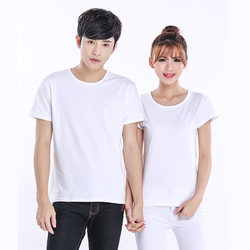 Áo Thun Tay Ngắn Cổ Tròn Màu Sắc Đơn Giản Thời Trang Dành Cho Cặp Đôi   FURILINE TZT144