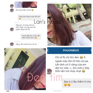 (Đen tím) Thuốc nhuộm tóc