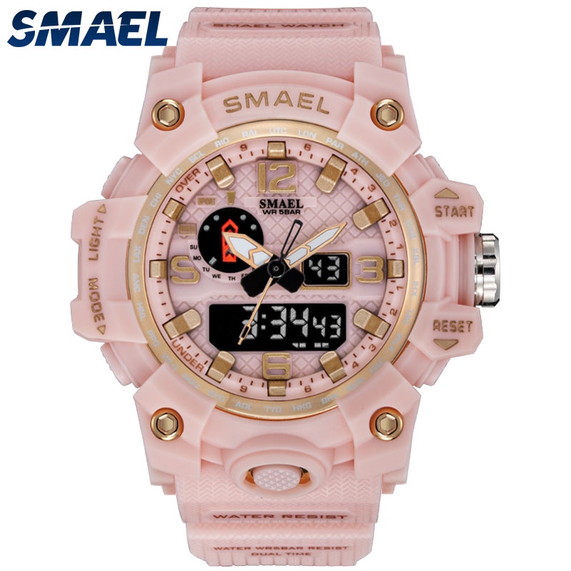 Đồng hồ đeo tay thể thao SMAEL chống thấm nước 50m cho nữ và trẻ em-1811