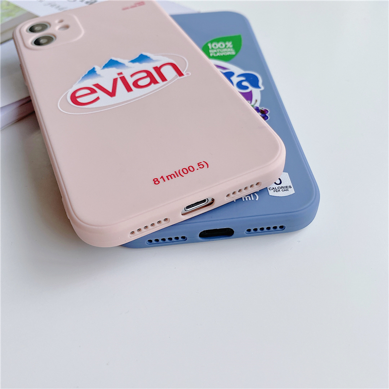 Ốp điện thoại silicon màu trơn hình Fanta iPhone 6 6S 7 8 Plus iPhone X XS MAX XR iPhone 12 Pro Max 12 Mini