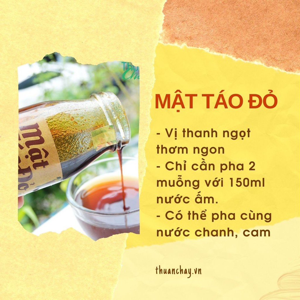 Mật Táo Đỏ Bổ Máu - Thuần Chay - Lưu Thông Máu Giảm Đau Đầu- Da Hồng Hào