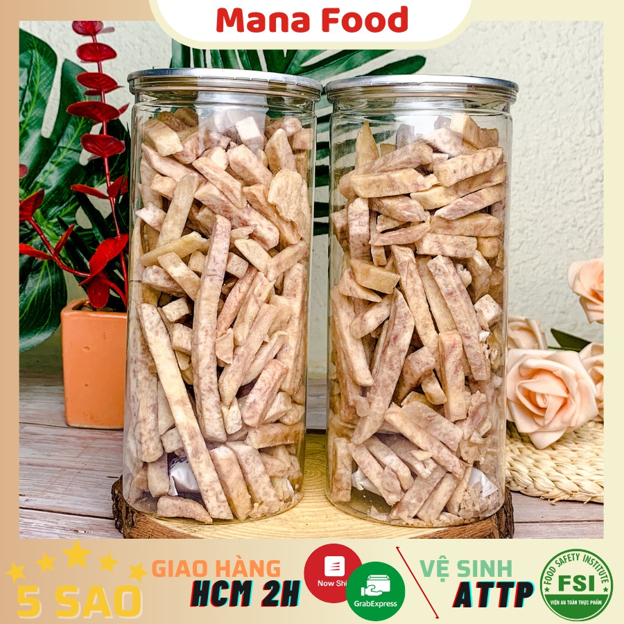 250G Khoai Môn Sấy Giòn  Mana Food | Sấy mộc - Không đường - ATTP